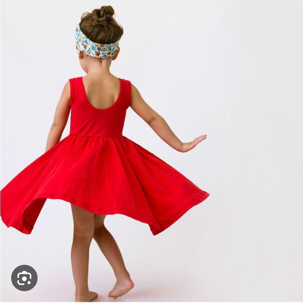 alice and ames tank dress in red - size 8